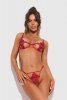 OBSESSIVE Luise Sublim Red komplet 2-cz otwarty